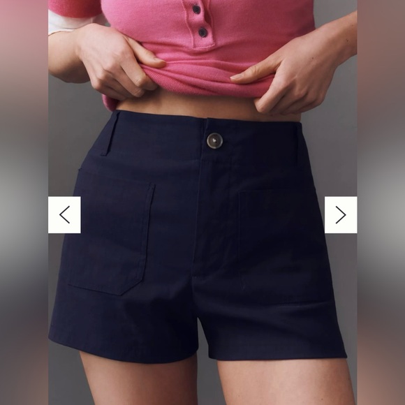 Anthropologie Colette Magic Fabric Shorts, Navy, 30 Waist, Original Retail $88 - Picture 3 of 6